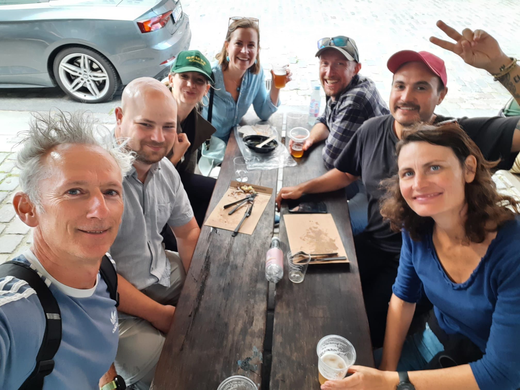 Shared table moment from a small-scale Copenhagen food experience.